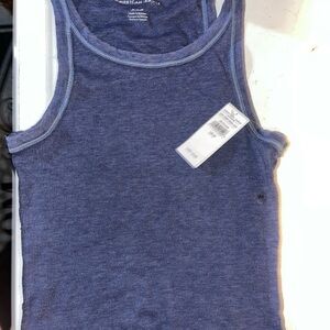 American Apparel Blue Tank Top